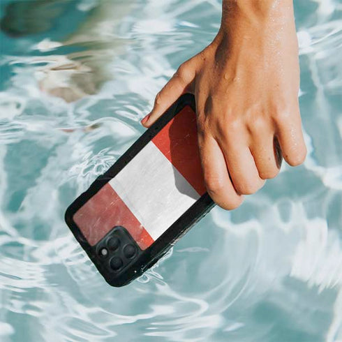 Distressed Austria Flag iPhone 11 Pro Max Waterproof Case
